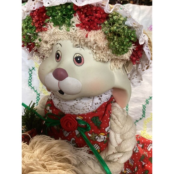 VINTAGE 1993 HOUSE OF LLOYD CHRISTMAS AROUND THE WORLD FLOSSIE BUNNY 15" - Picture 8 of 11